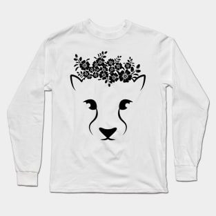 Cat Kitten lion flower cute Kitties cats lover Long Sleeve T-Shirt